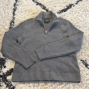 Abercrombie & Fitch Charcoal Zip-Up Sweater